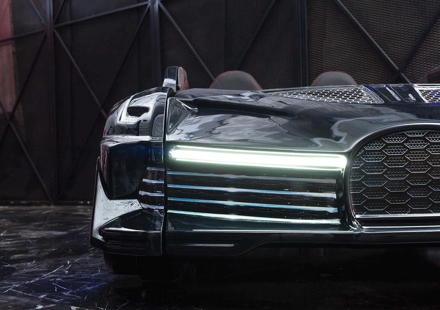 Black Race Car Bed - Majestic Beds