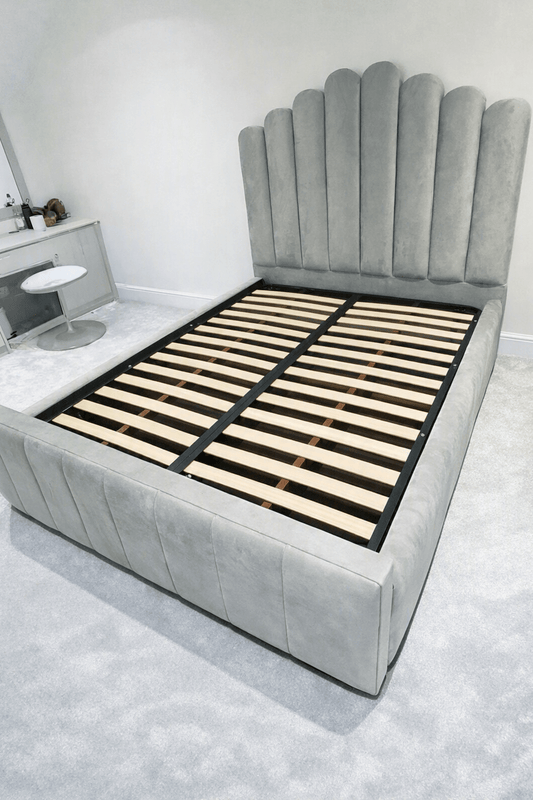Arizon Lined Ottoman Shell Bed - Majestic Beds