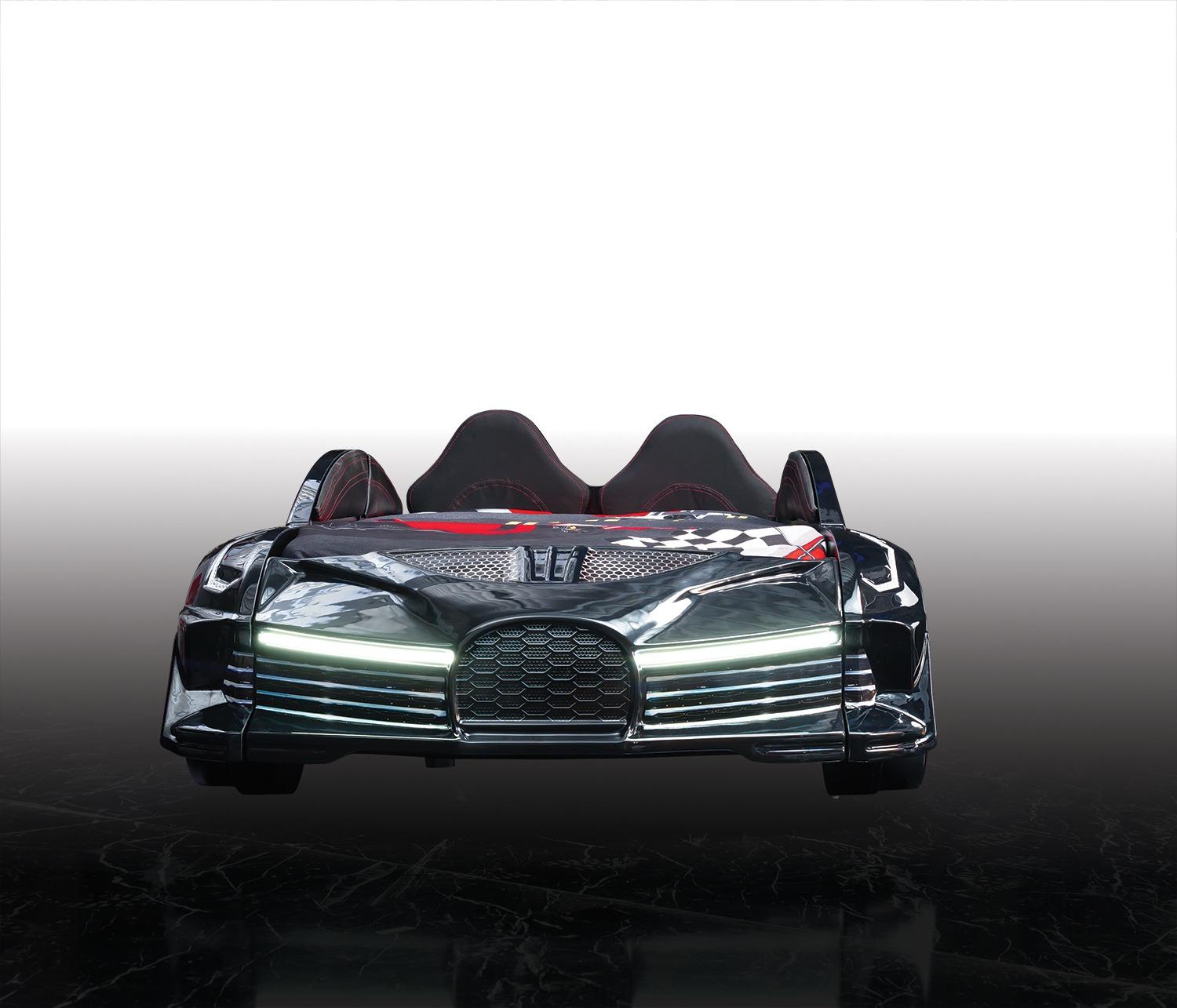 Air Bed Racing Luxury Black Racer Car Bed for Kids – Majestic Beds