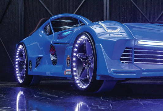 Blue Race Car - Majestic Beds