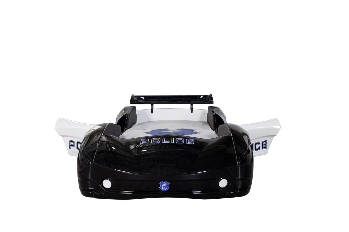 Kids’ Police Car Bed with LED Lights & Opening Doors (Copy) - Majestic Beds
