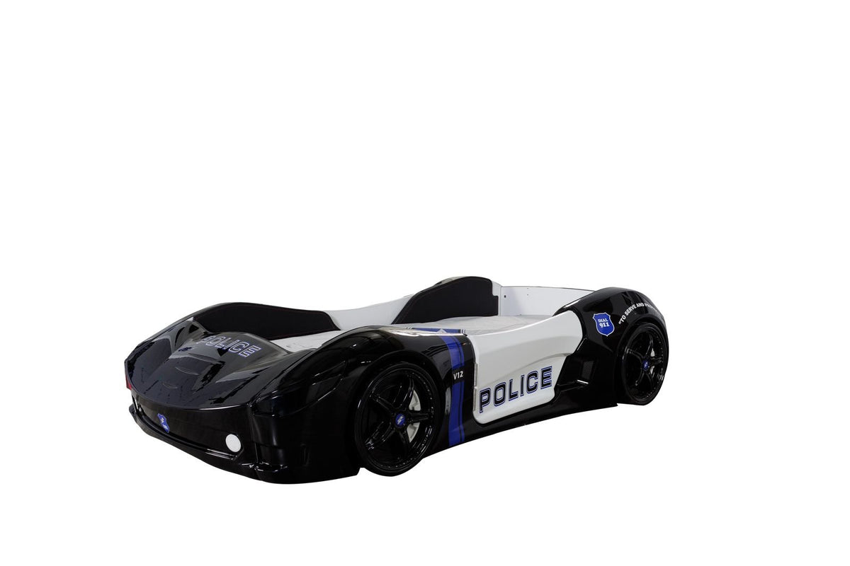 Kids’ Police Car Bed with LED Lights & Opening Doors (Copy) - Majestic Beds