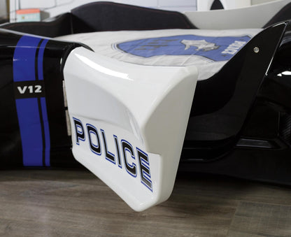 Kids’ Police Car Bed with LED Lights & Opening Doors (Copy) - Majestic Beds