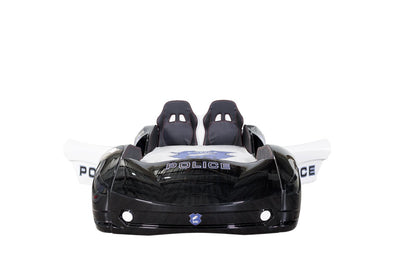 Kids’ Police Car Bed with LED Lights & Opening Doors (Copy) - Majestic Beds