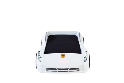 White Ferrari Race Car Bed for - Majestic Beds